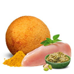 L’Arancina Pollo al Curry e pistacchio